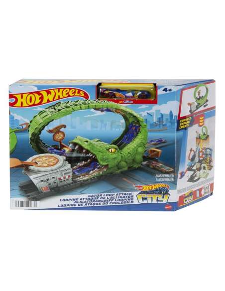 Hot Wheels CITY Pista Looping Ataque do Crocodilo Mattel HKX39