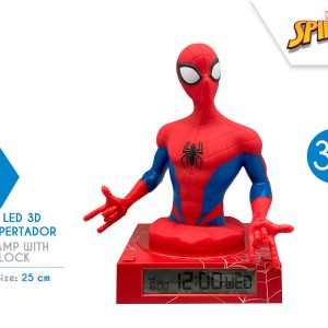 LAMPARA 3D DESPERTADOR SPIDERMAN SPD3621
