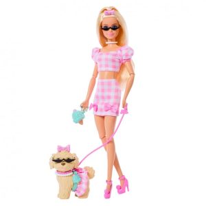 BARBIE TWINNING RUBIA CON PERRO JFP36