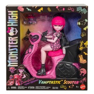 MONSTER HIGH DRACULAURA Y SCOOTER JDR61