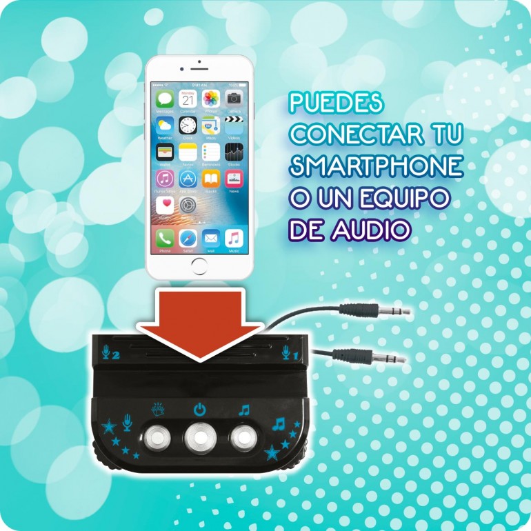 MICROFONO KARAOKE PIE DISCO 916D00037 - Imagen 2