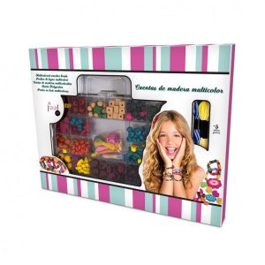 CUENTAS DE MADERA MULTICOLOR 736T00400