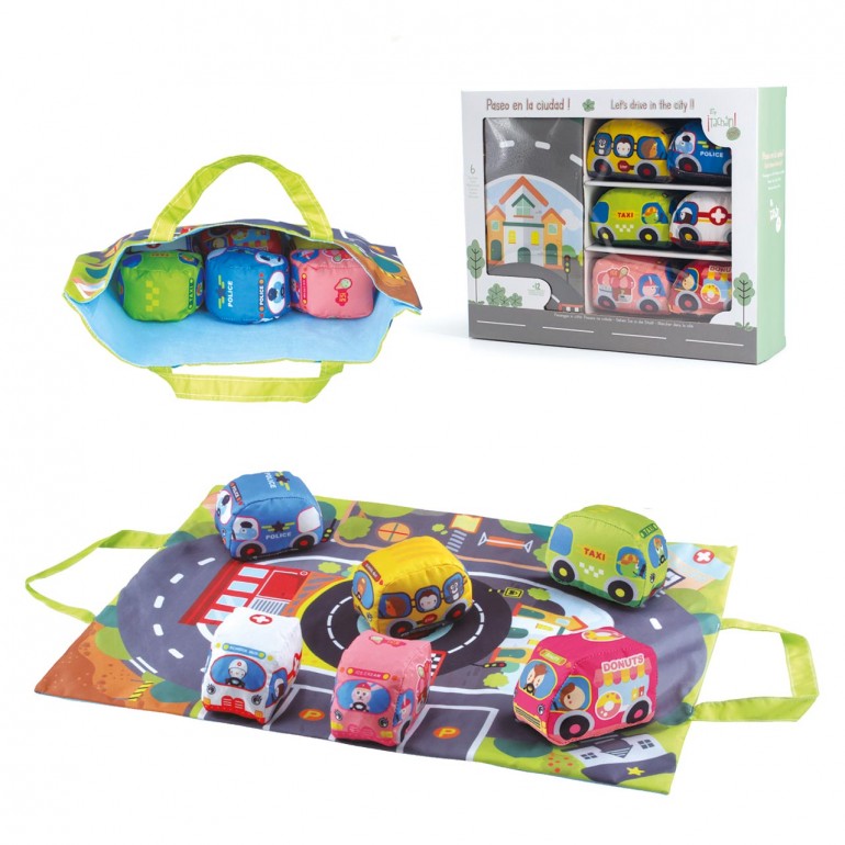 TAPETE CARRETERA CON 6 COCHES 785T00614