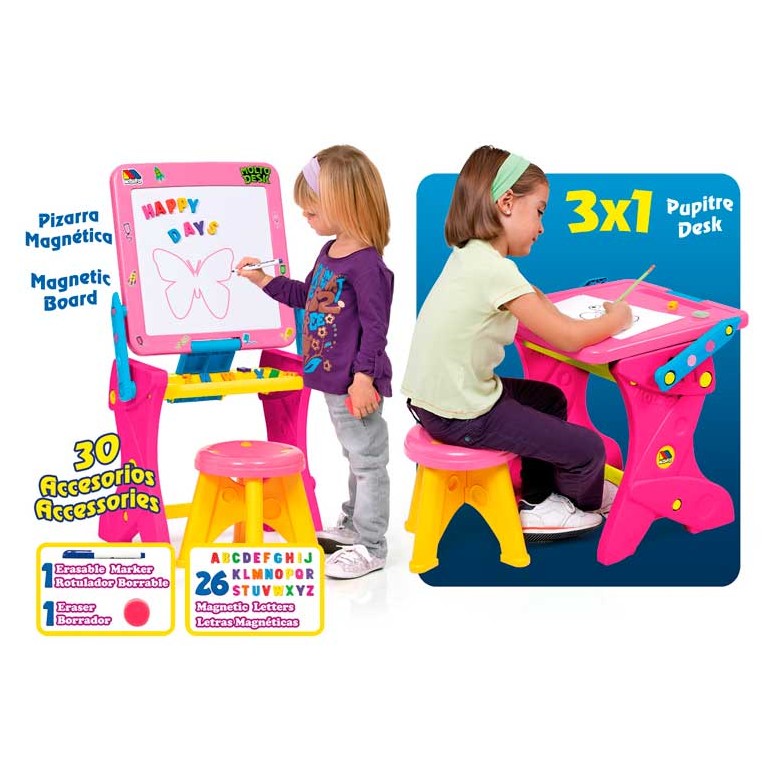 PUPITRE MAGNETICO ROSA 11074