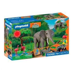 ELEFANTE CON CUIDADORA 72068